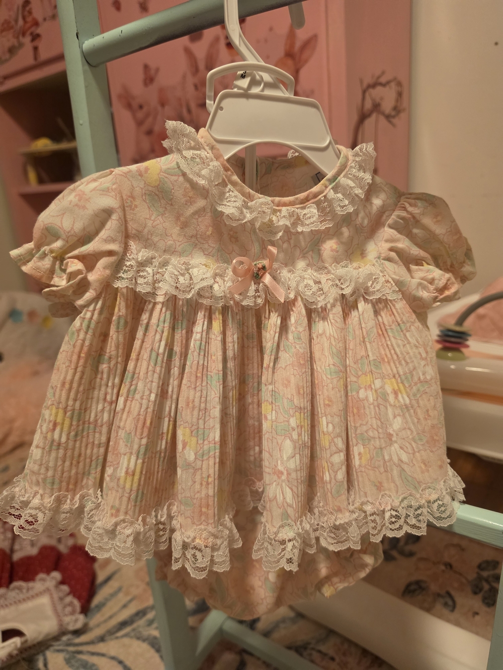 Vintage Delicate Roanna Lace Sweet Dress With Bloomers